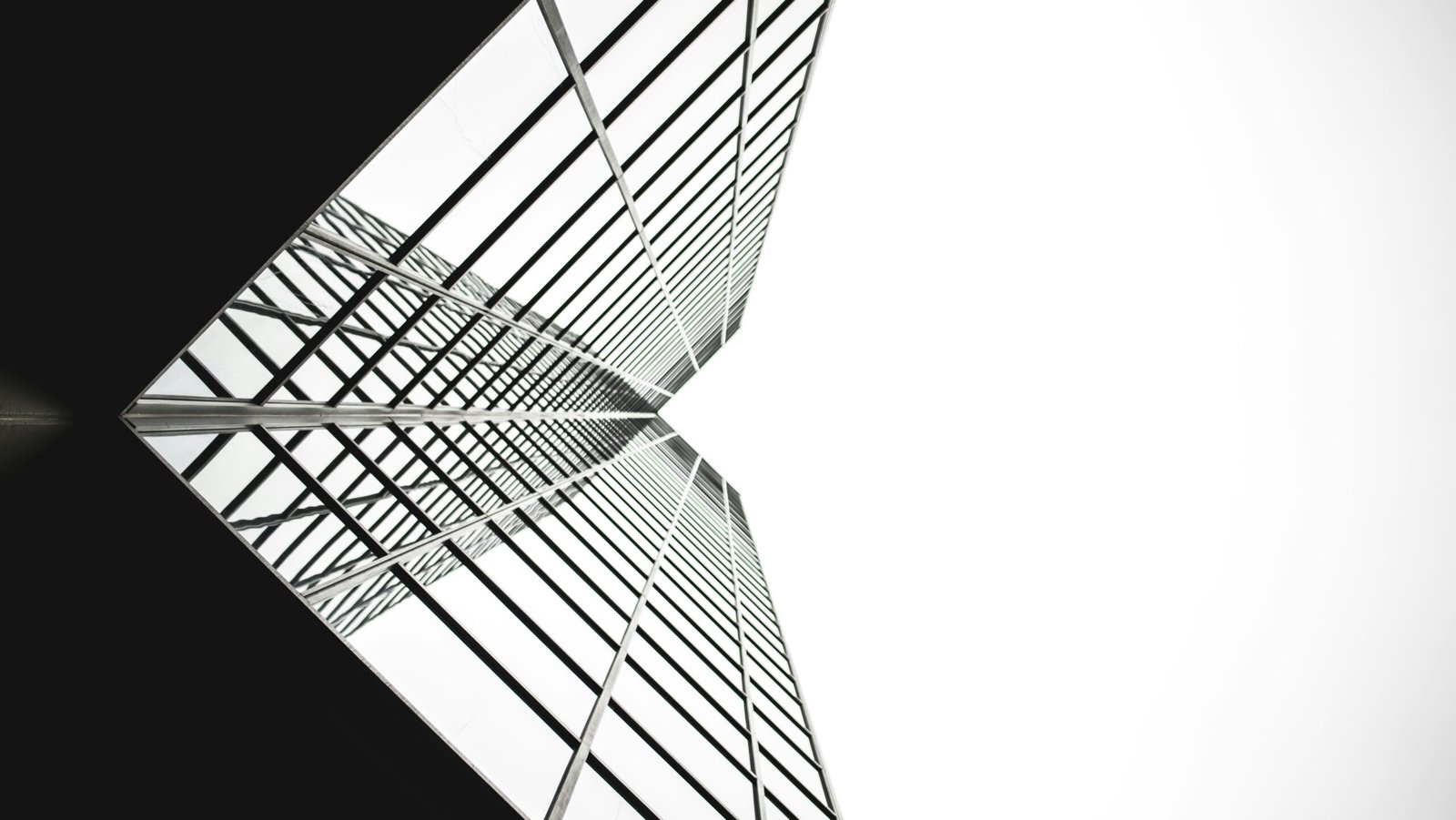 Abstract geometric modern architecture facade