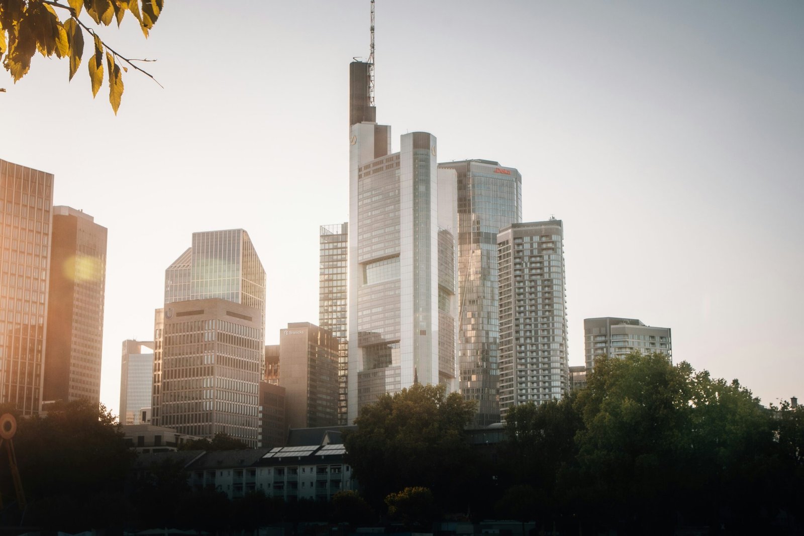Contemporary city skyline and modern real estate architecture